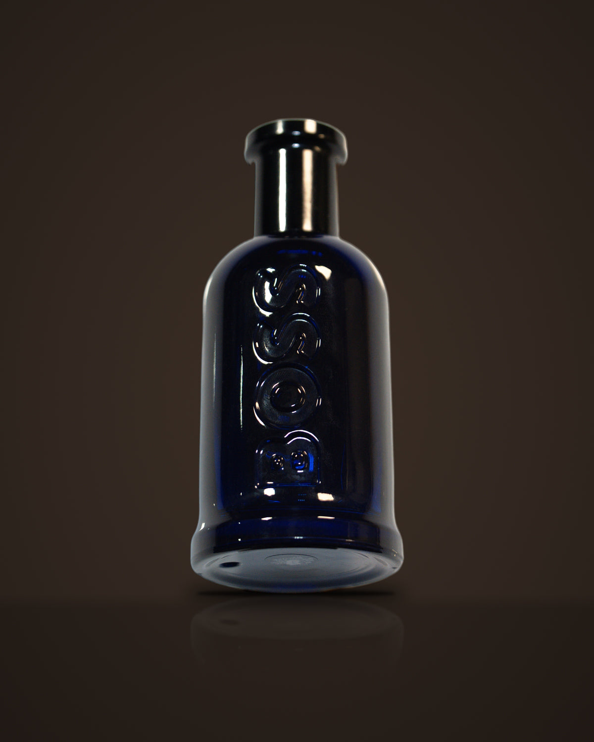 Boss Bottled Night — Hugo Boss fragrance decant on dark background