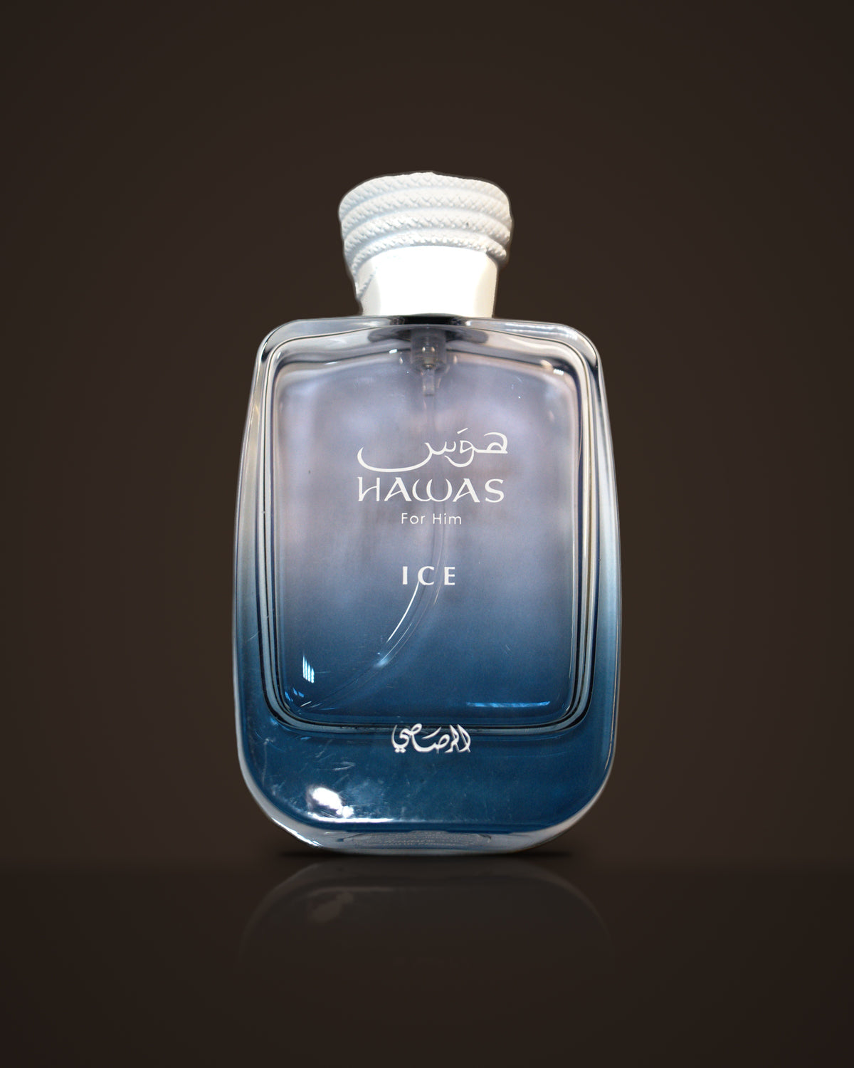 Hawas Ice — Rasasi fragrance decant on dark background