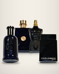 The Designer Kit: Boss Bottled Night, Dylan Blue, Le Male Elixir, The One